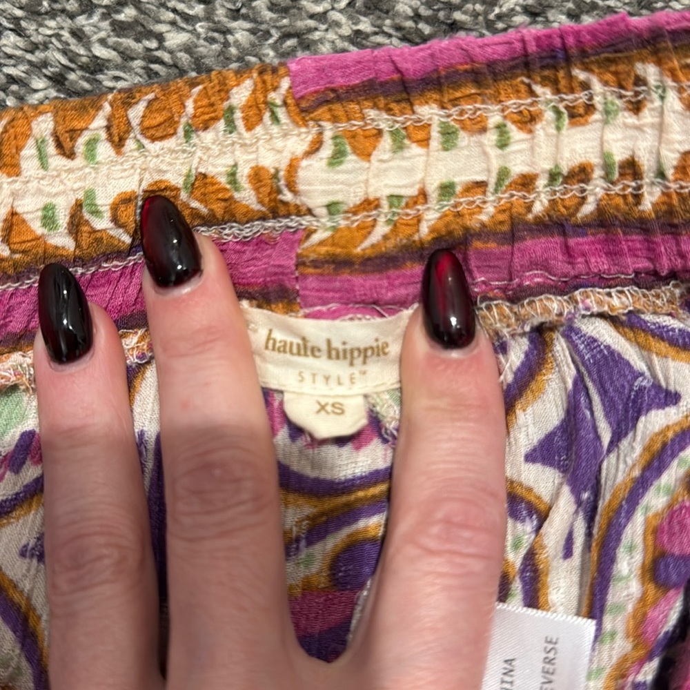 Haute Hippie printed rayon pants